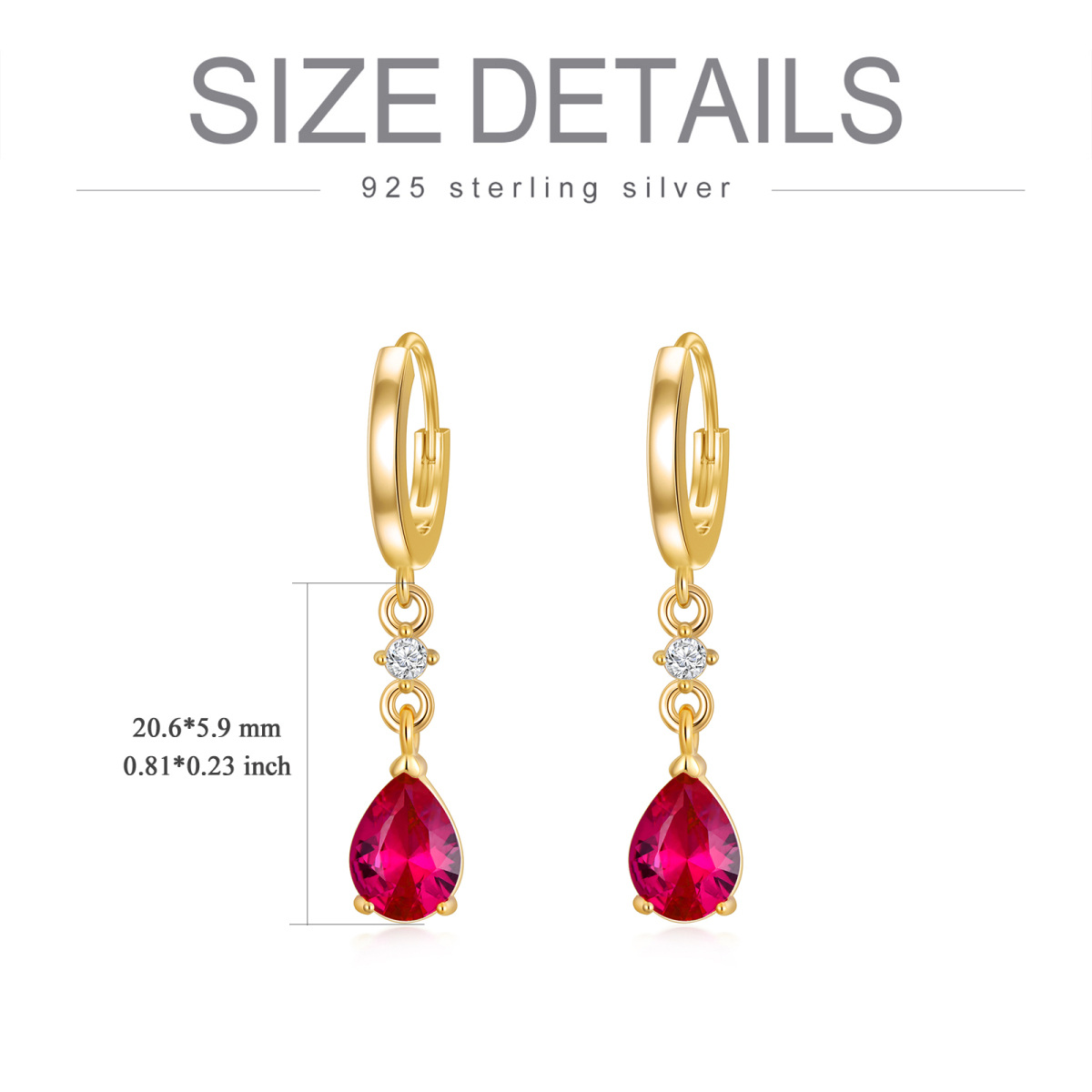 Sterling Silber mit Gelbgold plattiert Kristall & Cubic Zirkonia personalisierte Geburtsst-5