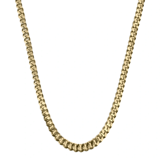 14K Gold Cuban Link Chain for Men 6mm