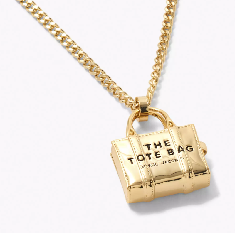 Sterling Silver with Yellow Gold Plated Lock Pendant Necklace-18