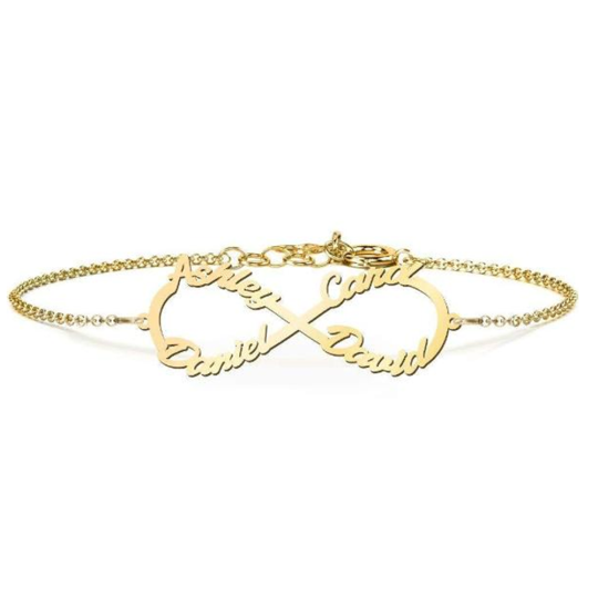 Bracciale con ciondolo classico personalizzato in argento sterling e placcato oro giallo