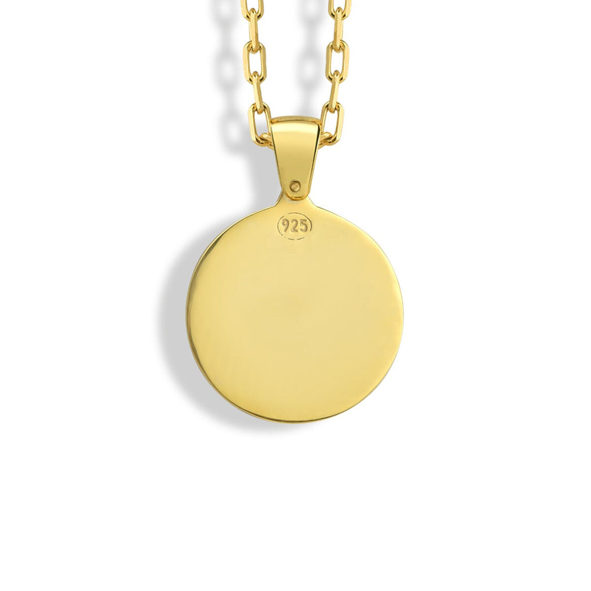 Sterling Silver with Yellow Gold Plated Virgo Pendant Necklace-3