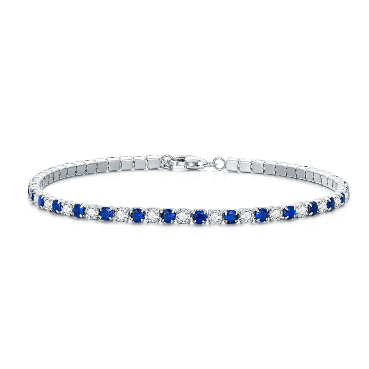 Cadeau de bracelet de chaîne de tennis en argent sterling Zircon pour elle-1