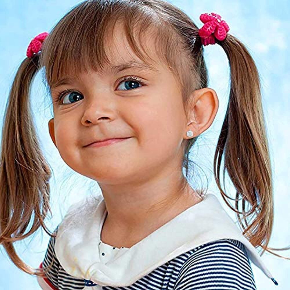 Pendientes de plata de ley con forma de tortuga y ópalo para mujeres y niños-4