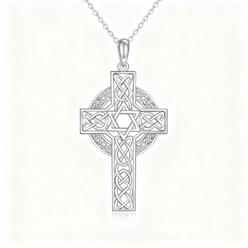 専用CROSS   2C066/STERLING SILVER 2C065 Cubic Zirconia Cross Necklace High Carbon Diamond Sterling Silver