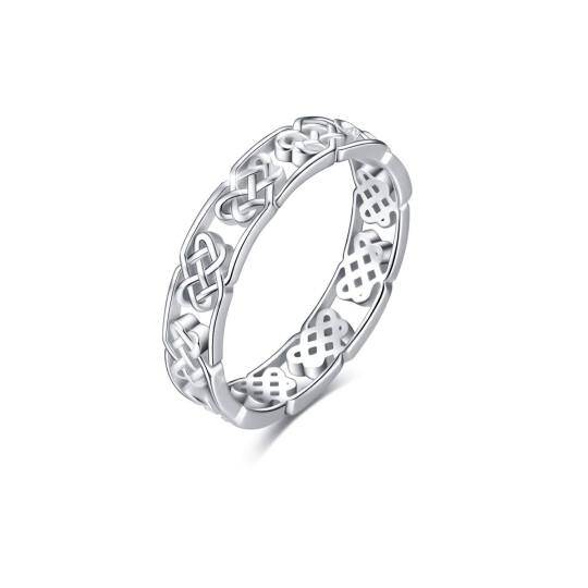 Sterling Zilveren Keltische Knoop Ring