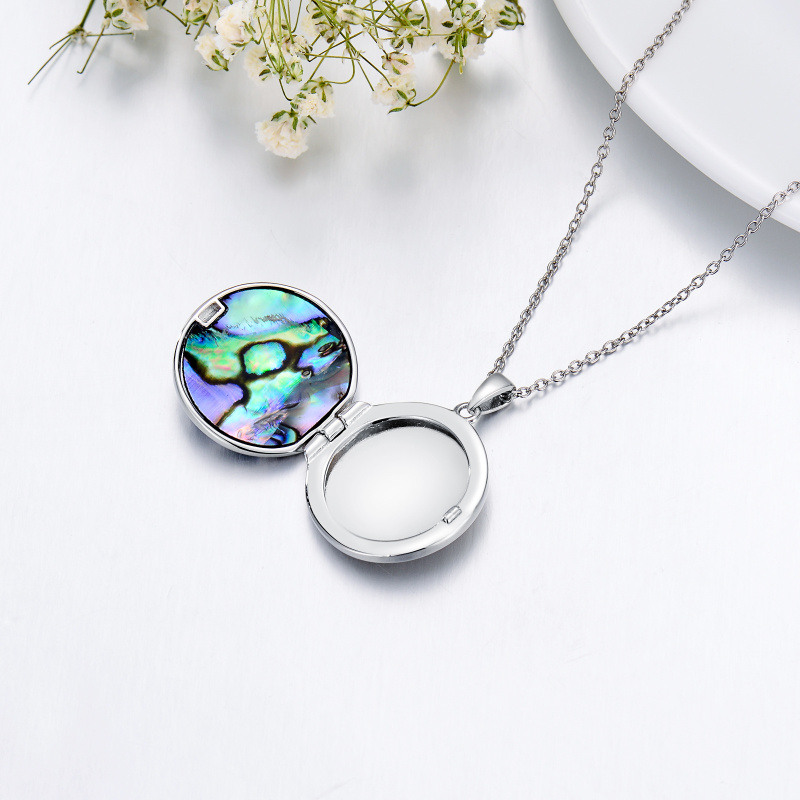 Collar con colgante en forma de cardenal y árbol de la vida, en plata esterlina, con palabra grabada-5