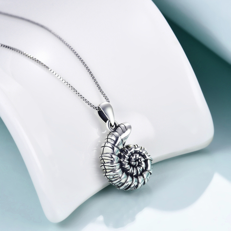 Collar Urna Concha Plata de Ley-3