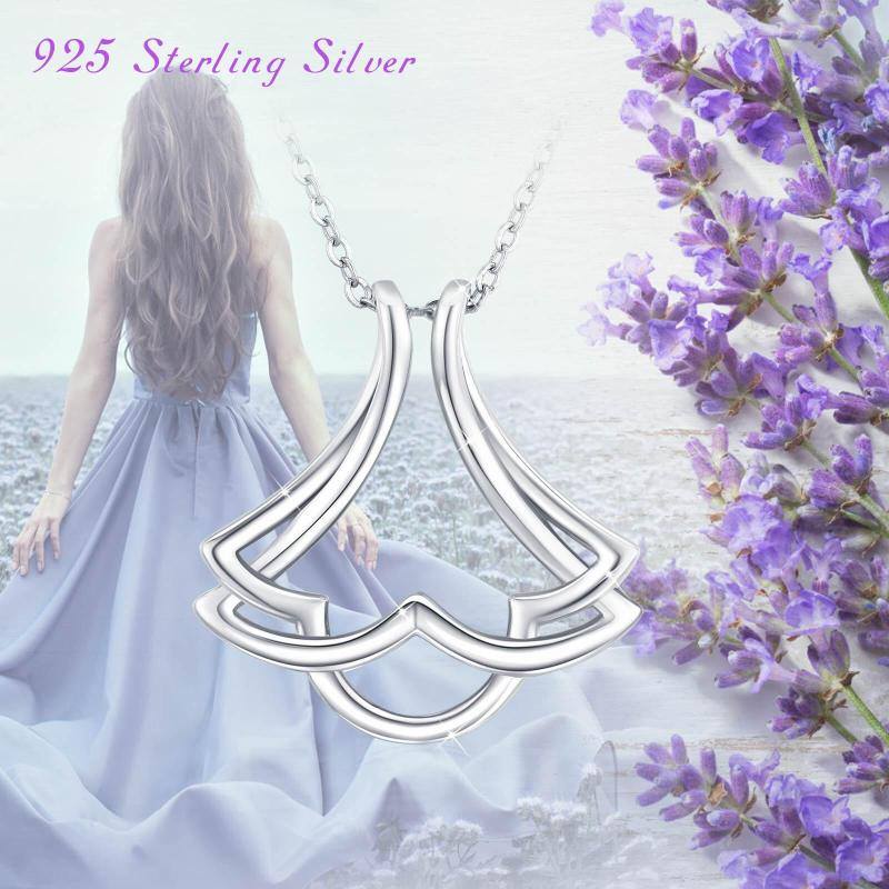 Collier pendentif porte-bague en argent sterling-6