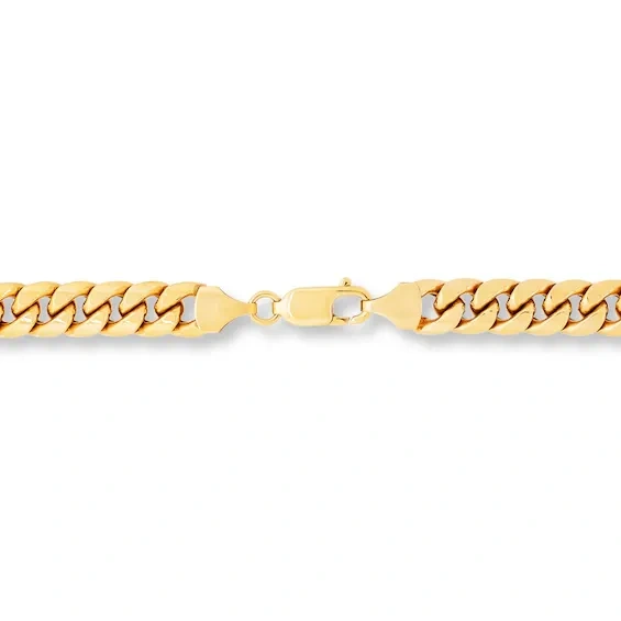 18K Gold 5.5MM Curb Chain Necklace for Men-3