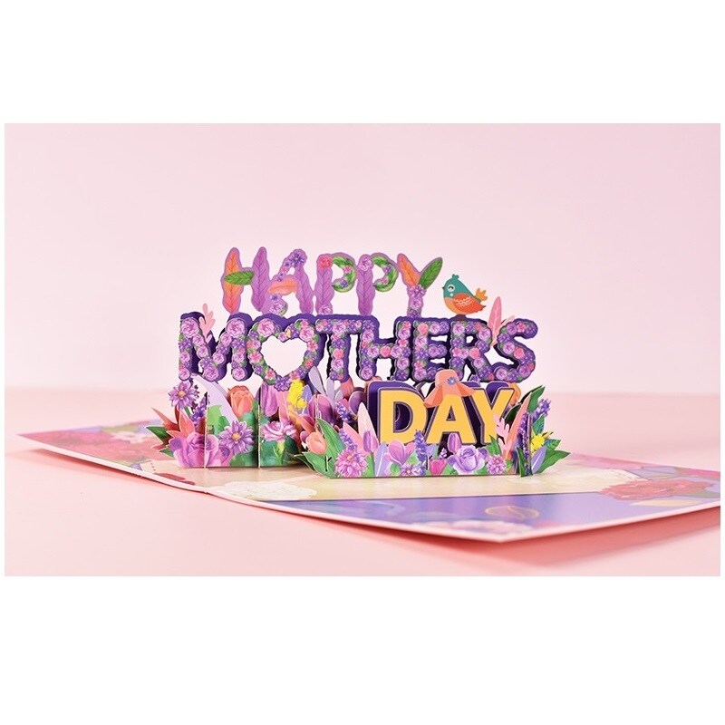 Three-dimensional Creative Happy Mother's Day Greeting Card for Mother-2