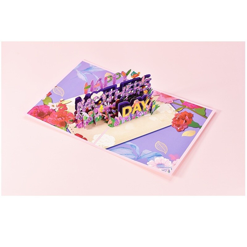 Three-dimensional Creative Happy Mother's Day Greeting Card for Mother-3