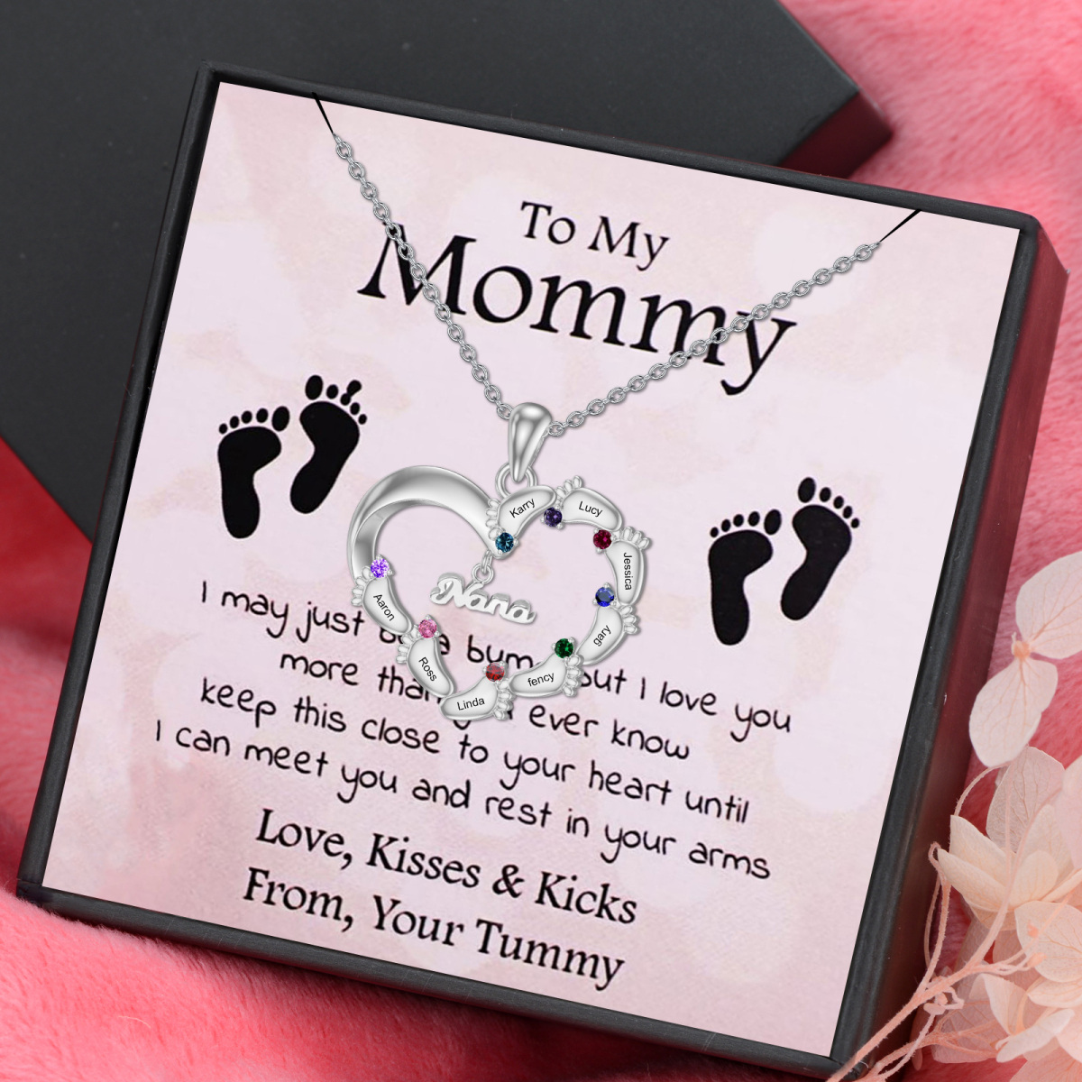 To My Mommy Exquisite Jewelry Box Greeting Gift for Her-3