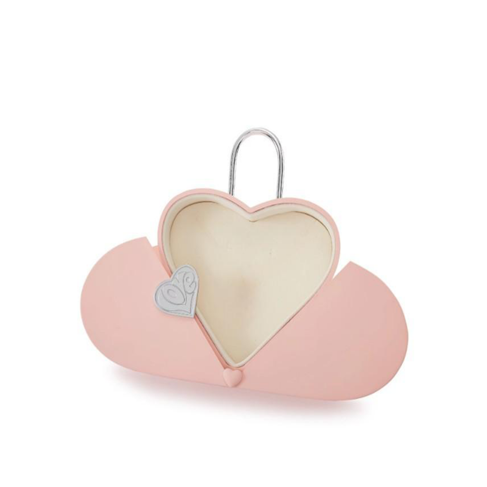 Valentine's Day gift box love heart jewelry box lock heart handbag-4