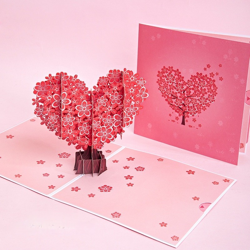 Valentine's Day Three-Dimensional Card Exquisite Couple Creative for Girlfriend Wife-2