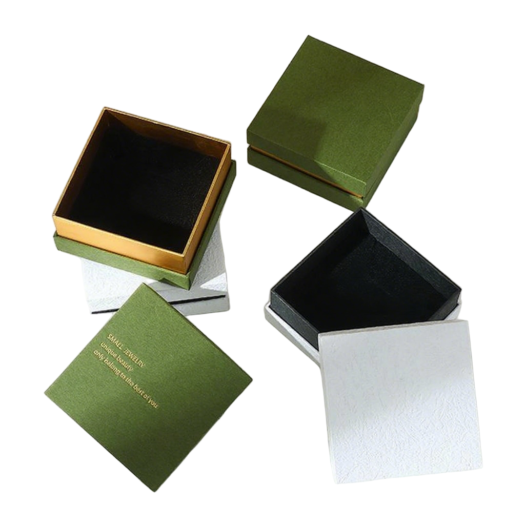 Vintage Green Textured Box In Box Jewelry Box-2