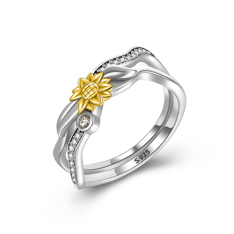 You are My Sunshine Sunflower Ring-8